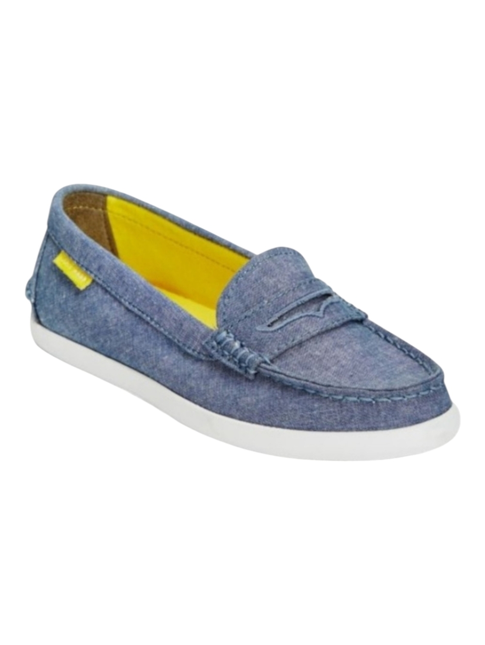Cole Haan Flat Loafers Shoes Slip On Denim Blue Jean Like Women's Size 7